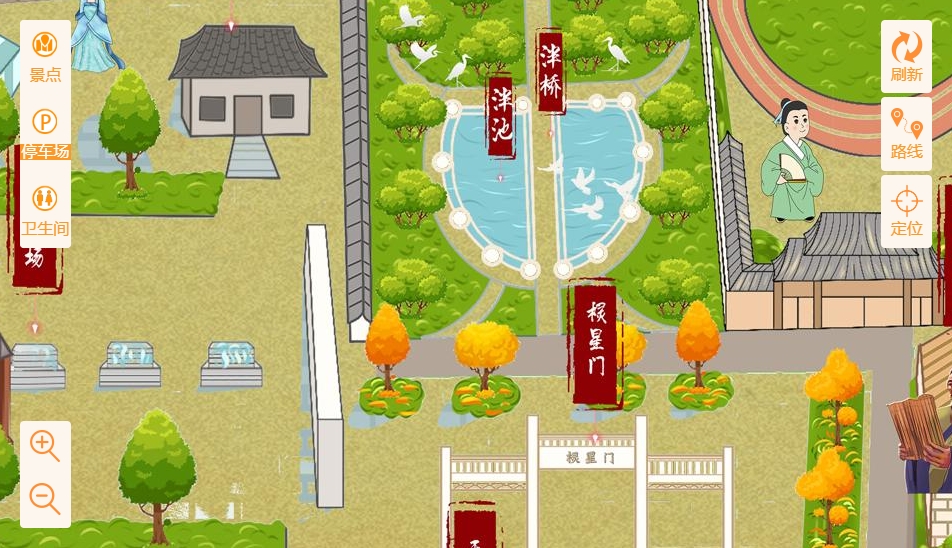 甘泉手绘地图景区语音讲解导览系统：智慧景区建设的基石